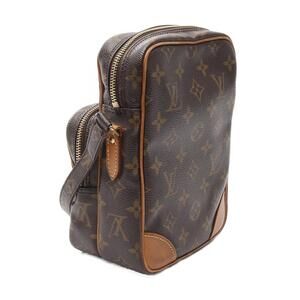 Louis Vuitton Canvas Shoulder Monogram Bag Leather Amazon Brown